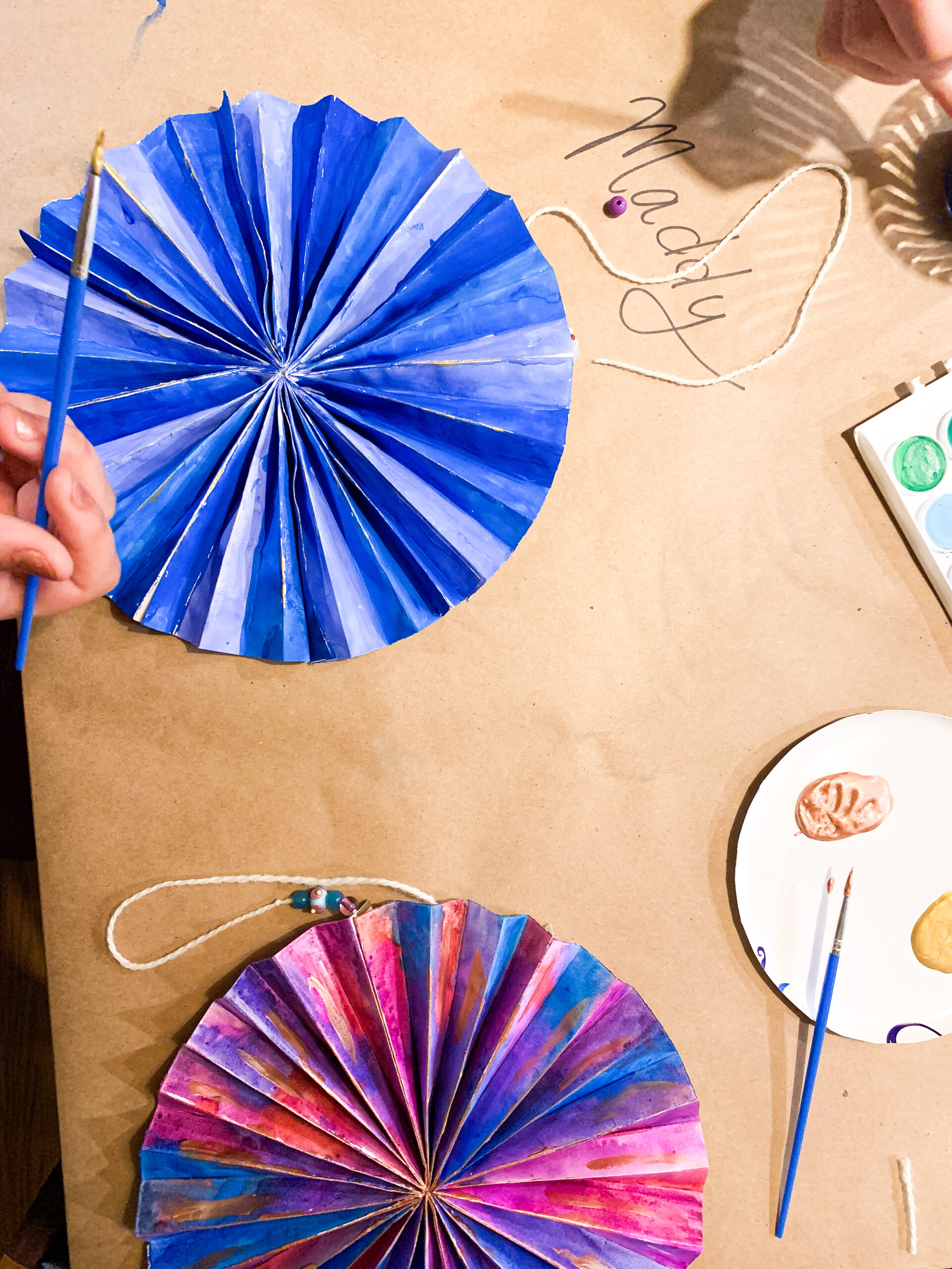 Pinwheel craft for a kids birthday party